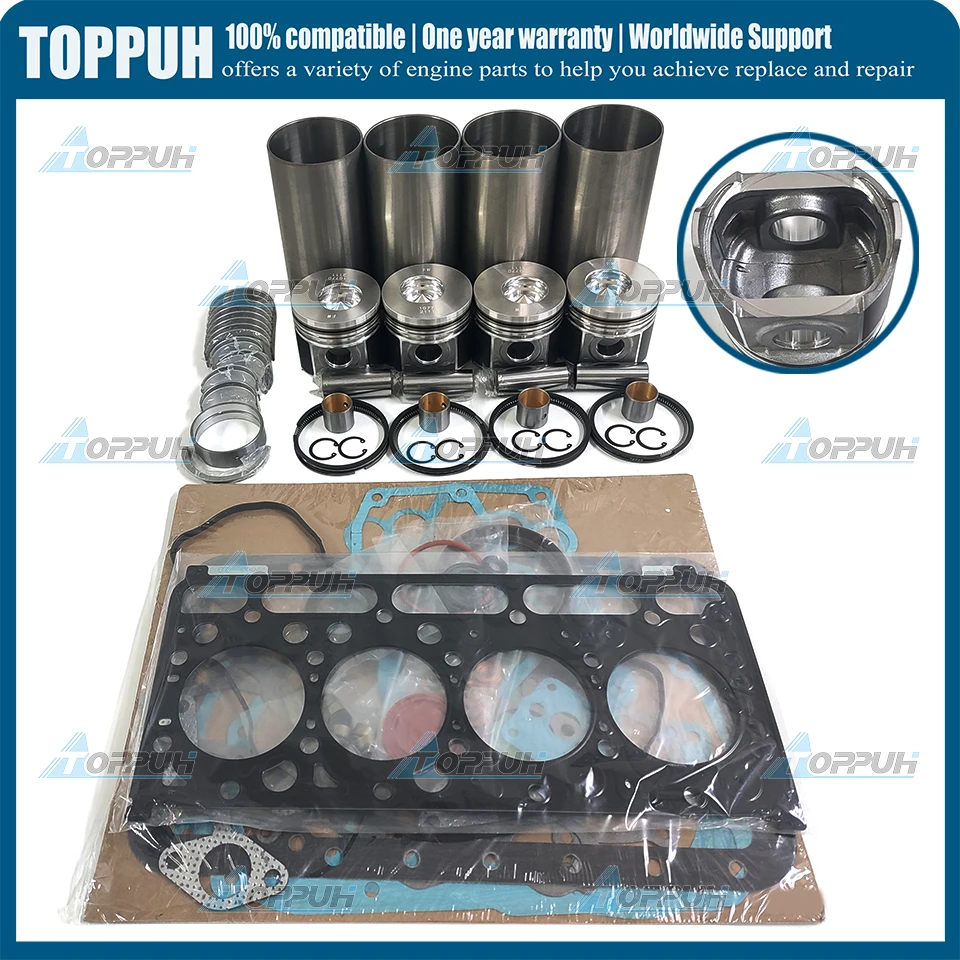 V2003 капитальный Ремонтный комплект для двигателя Kubota V2003-IDI (прямой впрыск)