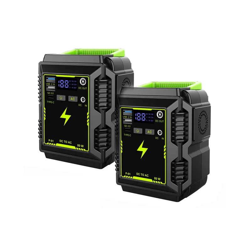 Multi Charging 80W AC Output Outdoor Portable Mobile / Drone Charger Power Bank Station chargers Batteries Power Supplies
Multi Charging 80W AC Output Outdoor Portable Mobile / Drone Charger Power Bank Station chargers Batteries Power Supplies