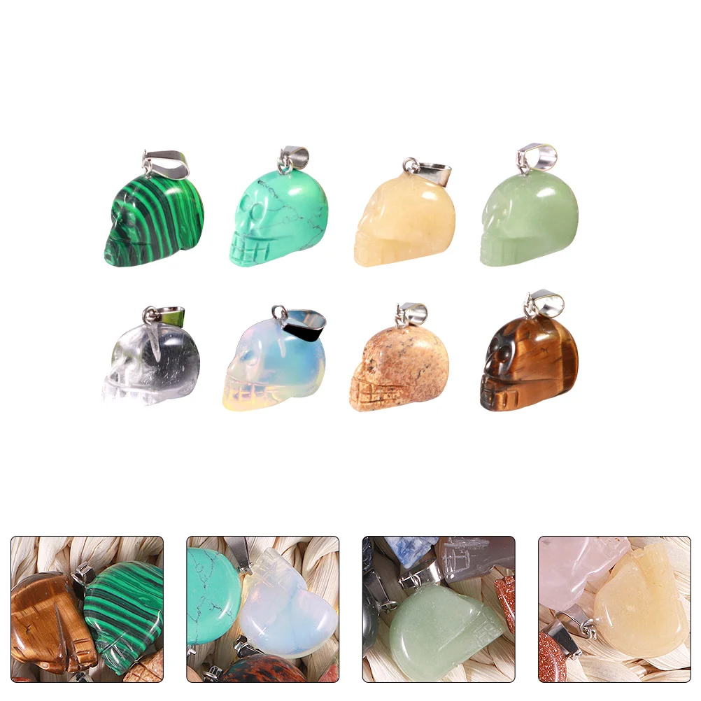 8 Pcs Pendant Jewelry DIY Accessory Clasp Necklace Accessories Gems Crafts Shaped European American 
8 Pcs Pendant Jewelry DIY Accessory Clasp Necklace Accessories Gems Crafts Shaped European American