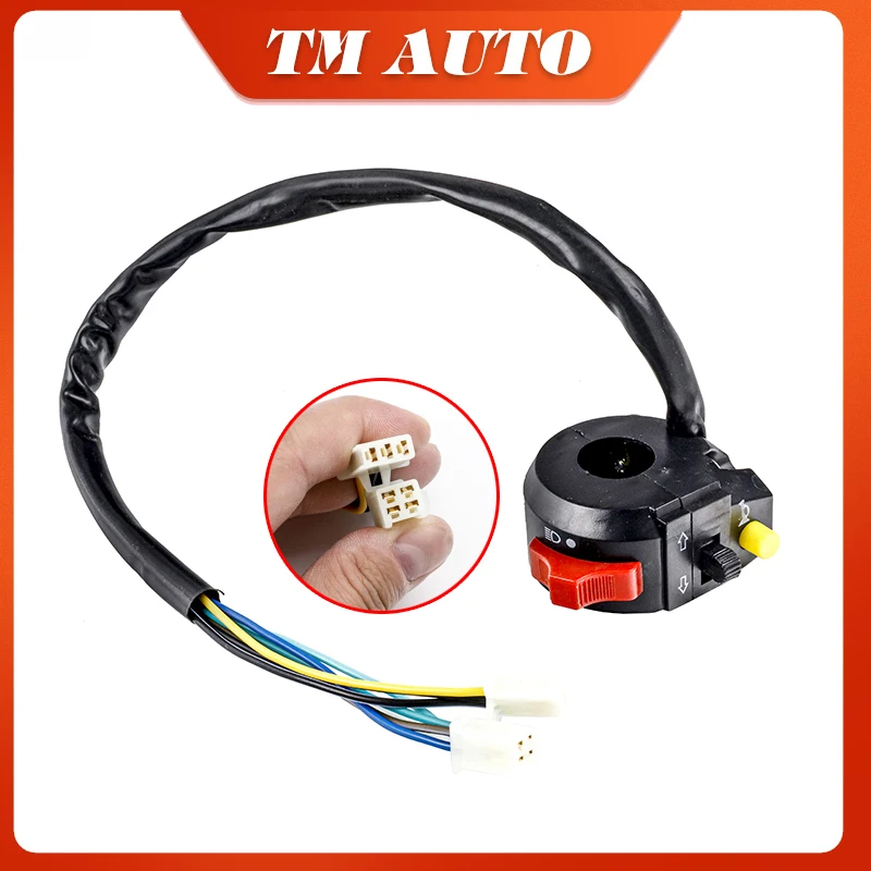 22mm Diameter Handlebar 3 in 1 Motorcycle Switch Electric Bicycle Scooter ATV Four Lights Turn Signal Horn On/Off Button
22mm Diameter Handlebar 3 in 1 Motorcycle Switch Electric Bicycle Scooter ATV Four Lights Turn Signal Horn On/Off Button