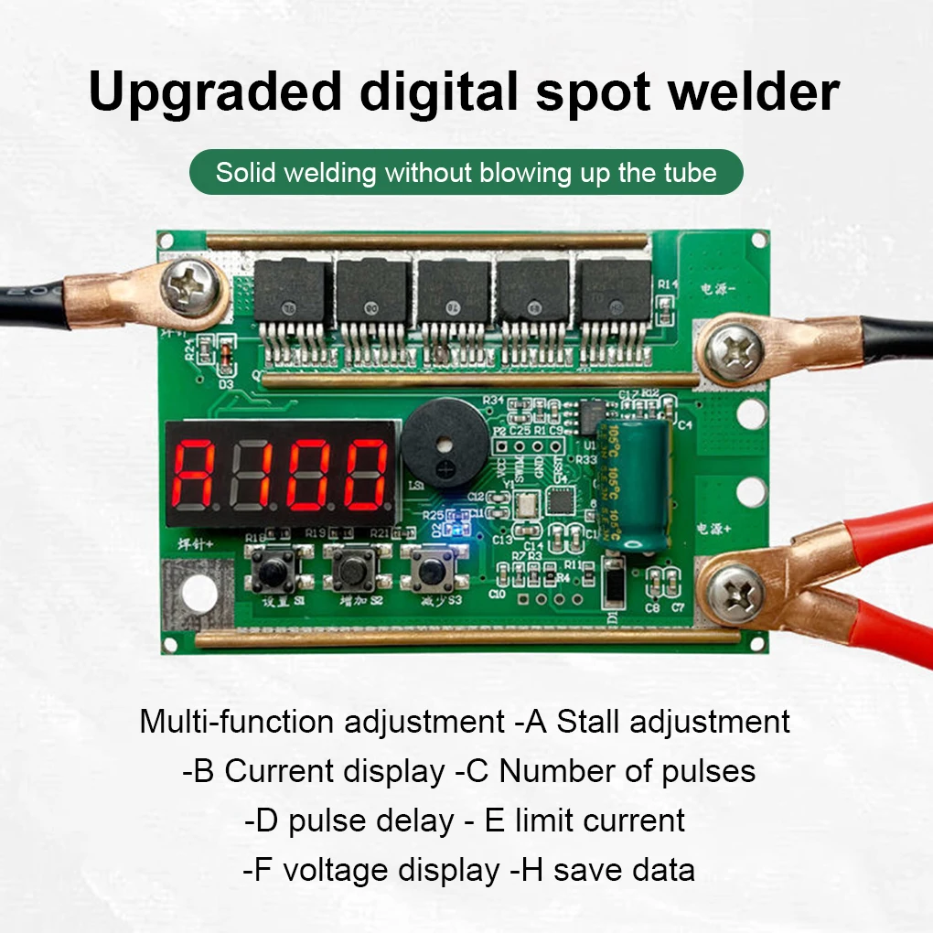 12V Mini Portable Welder Intelligent Digital Display Adjustable Spot Welding Machine Control Board Weld Industrial
12V Mini Portable Welder Intelligent Digital Display Adjustable Spot Welding Machine Control Board Weld Industrial
