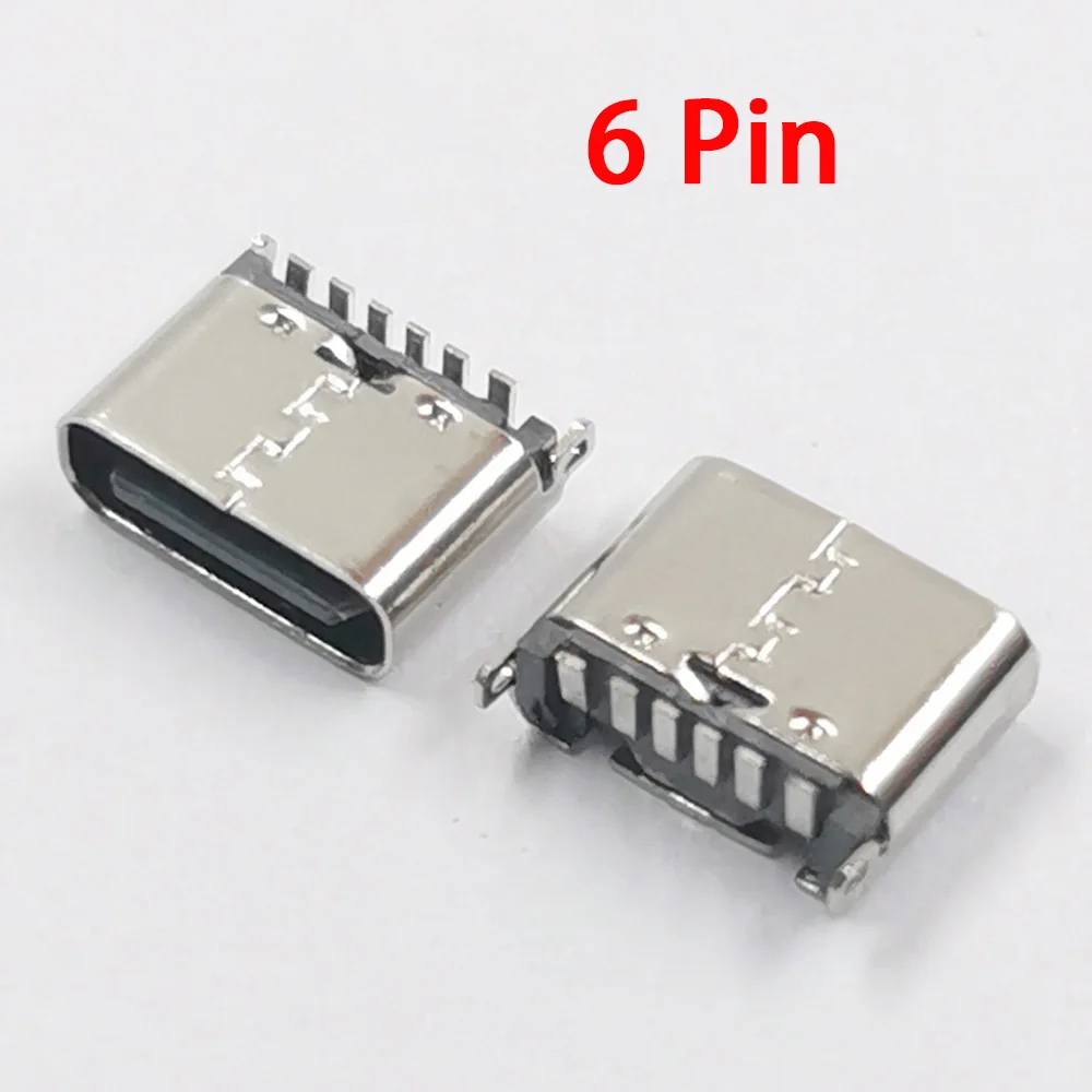 10pcs Micro USB JACK 3.1 Type-C 6Pin 6P Female Connector 180 Degree Straight For Mobile Phone Charging Port Charging Socket
10pcs Micro USB JACK 3.1 Type-C 6Pin 6P Female Connector 180 Degree Straight For Mobile Phone Charging Port Charging Socket
