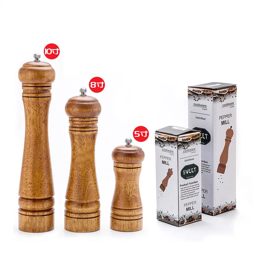 Wooden Grinder Pepper Mill Manual Pepper Ceramic Core Pepper Sea Salt Seasoning Bottle Base Set Kitchen Tools Durable
Wooden Grinder Pepper Mill Manual Pepper Ceramic Core Pepper Sea Salt Seasoning Bottle Base Set Kitchen Tools Durable