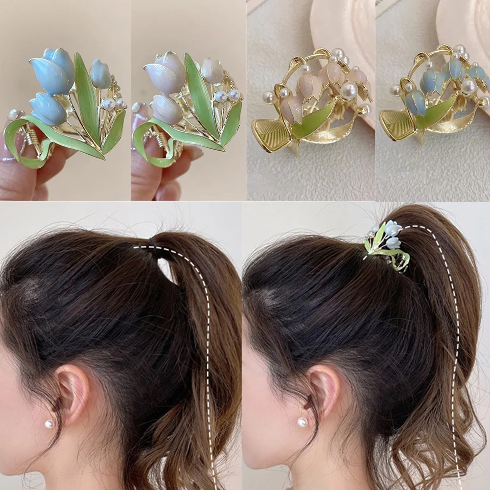 Elegant Tulip Hair Claws Headwear For Women Girls Trendy Ponytail Claw Clip Ornament Bell orchid hair accessories Heawear tiara
Elegant Tulip Hair Claws Headwear For Women Girls Trendy Ponytail Claw Clip Ornament Bell orchid hair accessories Heawear tiara