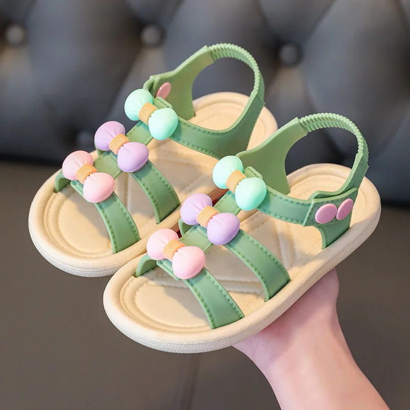 Fashion Girls Sandals 2022 New Baby Soft Bottom Beach Shoes Children Bow Summer Open Toe Princess Shoes 
Fashion Girls Sandals 2022 New Baby Soft Bottom Beach Shoes Children Bow Summer Open Toe Princess Shoes