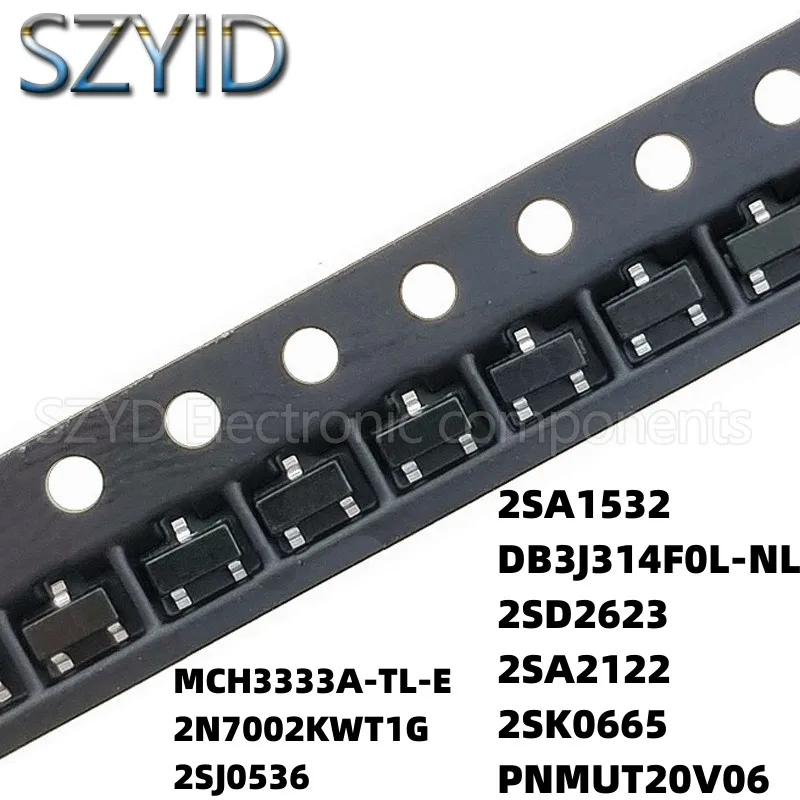 100PCS SOT323 MCH3333A-TL-E 2N7002KWT1G 2SJ0536 2SA1532 DB3J314F0L-NL 2SD2623 2SA2122 2SK0665 PNMUT20V06
100PCS SOT323 MCH3333A-TL-E 2N7002KWT1G 2SJ0536 2SA1532 DB3J314F0L-NL 2SD2623 2SA2122 2SK0665 PNMUT20V06