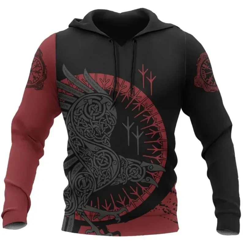 Autumn Men's Hoodie Wolf Print 3D Sweatshirts Urban Trendy All-Match Oversized Vikings Hooded Clothes Men Clothing Cosplay 
Autumn Men's Hoodie Wolf Print 3D Sweatshirts Urban Trendy All-Match Oversized Vikings Hooded Clothes Men Clothing Cosplay