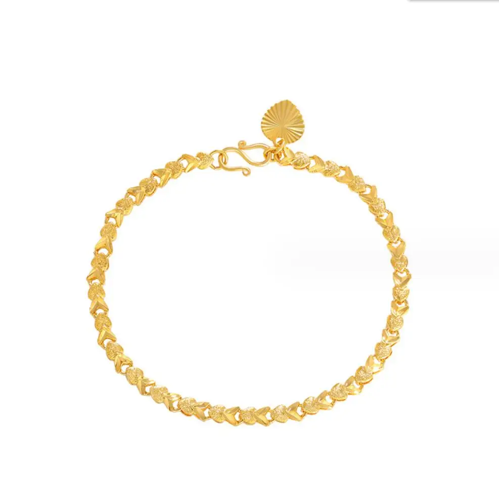 1PC 24K Yellow Gold Bracelet Carved Pattern Small Fish Bracelet for Women's Wedding Party Jewelry Gifts F1750
1PC 24K Yellow Gold Bracelet Carved Pattern Small Fish Bracelet for Women's Wedding Party Jewelry Gifts F1750