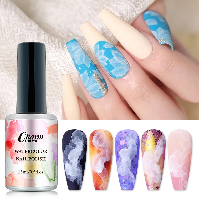 15ml Nail Polish White Watercolor Nail Ink Nails Design Natural Air Dry Blooming Nail Art DIY Varnish Decoration Smoke Effect
15ml Nail Polish White Watercolor Nail Ink Nails Design Natural Air Dry Blooming Nail Art DIY Varnish Decoration Smoke Effect