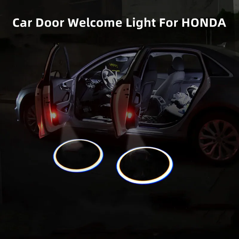 2pcs Universal Wireless LED Shadow Projector Courtesy Step Lights Welcome Lights Car Door Light Laser Emblem Lamp Kit FOR HONDA 
2pcs Universal Wireless LED Shadow Projector Courtesy Step Lights Welcome Lights Car Door Light Laser Emblem Lamp Kit FOR HONDA