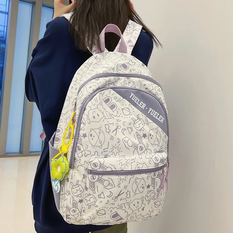 Женский Повседневный Рюкзак с граффити, школьный ранец для ноутбука большой вместимости для девочек и мальчиков-подростков
Женский Повседневный Рюкзак с граффити, школьный ранец для ноутбука большой вместимости для девочек и мальчиков-подростков