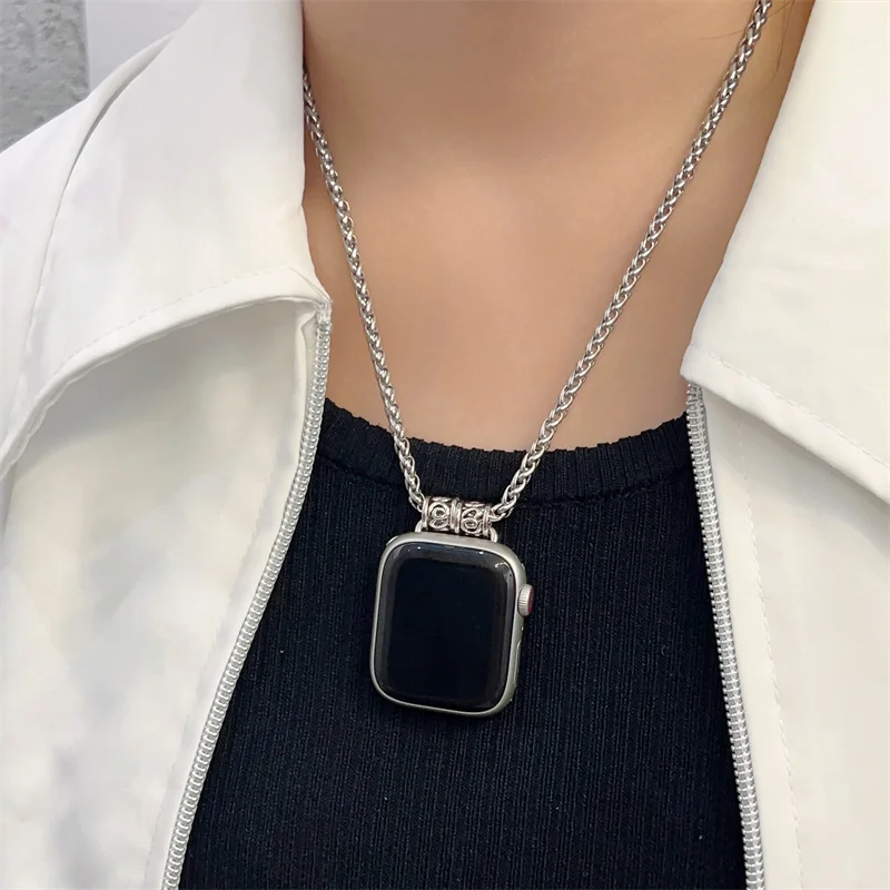 Metal Necklace Canvas Lanyard Pendant For Apple Watch 49mm 45mm 44 42 38 41mm For iWatch Series 8 7 6 5 4 3 SE Replacement Strap
Metal Necklace Canvas Lanyard Pendant For Apple Watch 49mm 45mm 44 42 38 41mm For iWatch Series 8 7 6 5 4 3 SE Replacement Strap