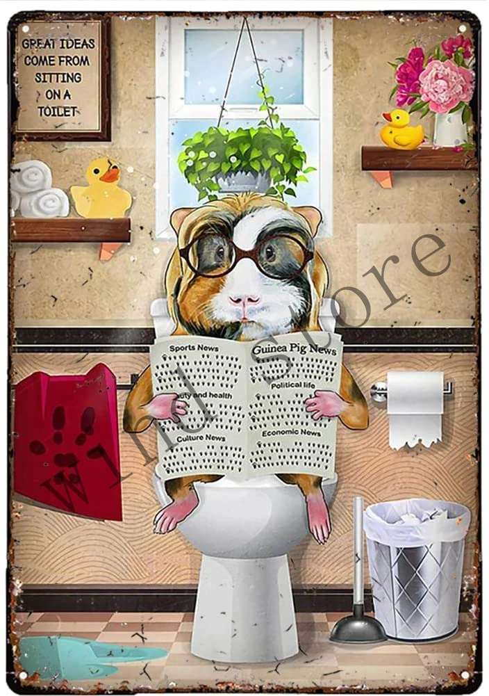 Funny Animal Dachshund Dog Aluminum Metal Sign,Sitting on A Toilet,Retro Wall Decor for Home Restroom Bar Cafe Pub Outdoor
Funny Animal Dachshund Dog Aluminum Metal Sign,Sitting on A Toilet,Retro Wall Decor for Home Restroom Bar Cafe Pub Outdoor