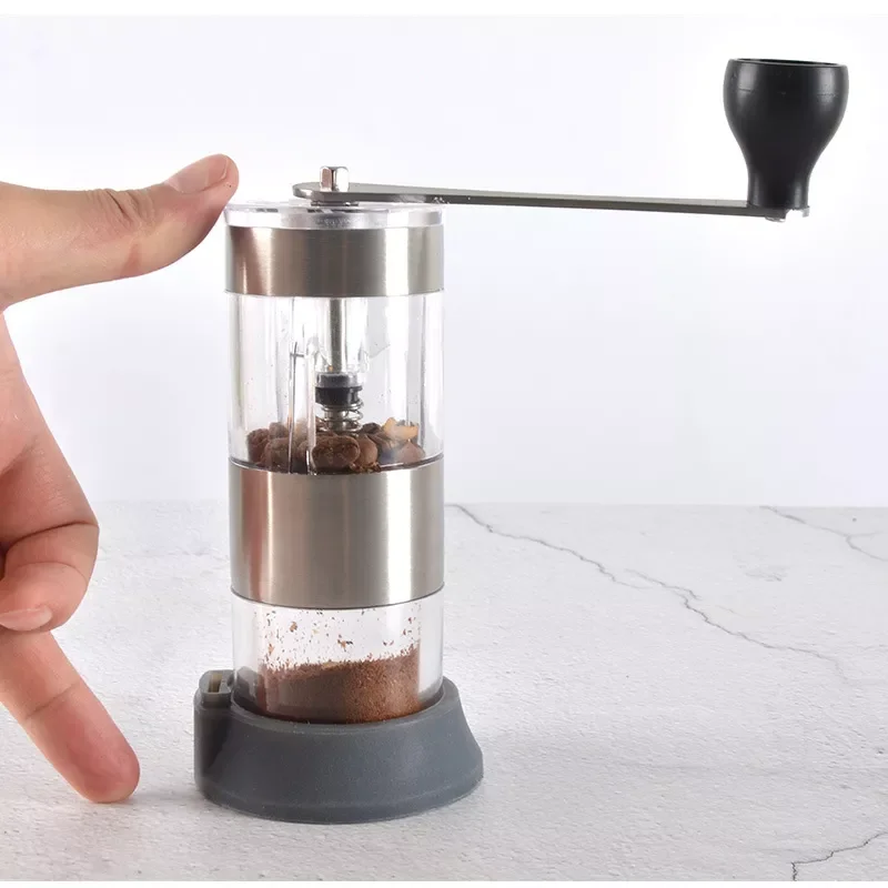Manual coffee bean grinder espresso machine burr grinder grain grinders househol food mill stainless steel mini portable tools 
Manual coffee bean grinder espresso machine burr grinder grain grinders househol food mill stainless steel mini portable tools