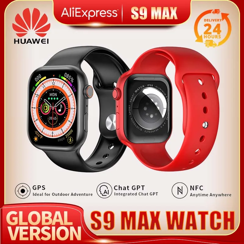 Huawei Store S9 Max Smart Watch Open AI Chat GPT Voice Assistant Bluetooth Call GPS NFC Music Playback Sport Mode Smartwatches
Huawei Store S9 Max Smart Watch Open AI Chat GPT Voice Assistant Bluetooth Call GPS NFC Music Playback Sport Mode Smartwatches