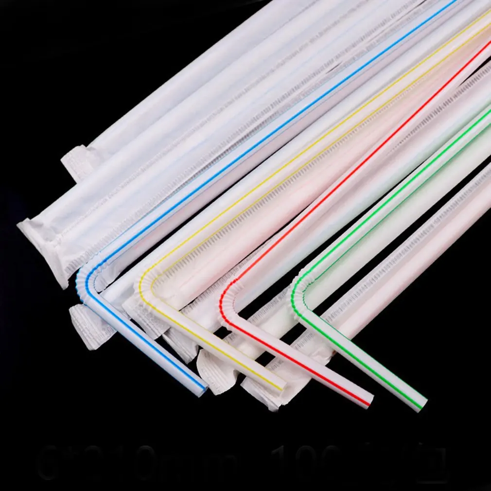Straw Flexible Straws Lengthen And Bendable Juice Drink Straw Striped Disposable Plastic Straws For Party Supplies 100pcs
Straw Flexible Straws Lengthen And Bendable Juice Drink Straw Striped Disposable Plastic Straws For Party Supplies 100pcs
