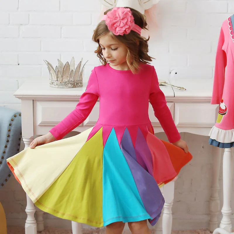 Bohemia Princess Girl Costume Casual Skirt Dress Up Girl Dresses Rainbow Skirt Long Sleeve Dress Free Shipping Round Neck Kids
Bohemia Princess Girl Costume Casual Skirt Dress Up Girl Dresses Rainbow Skirt Long Sleeve Dress Free Shipping Round Neck Kids
