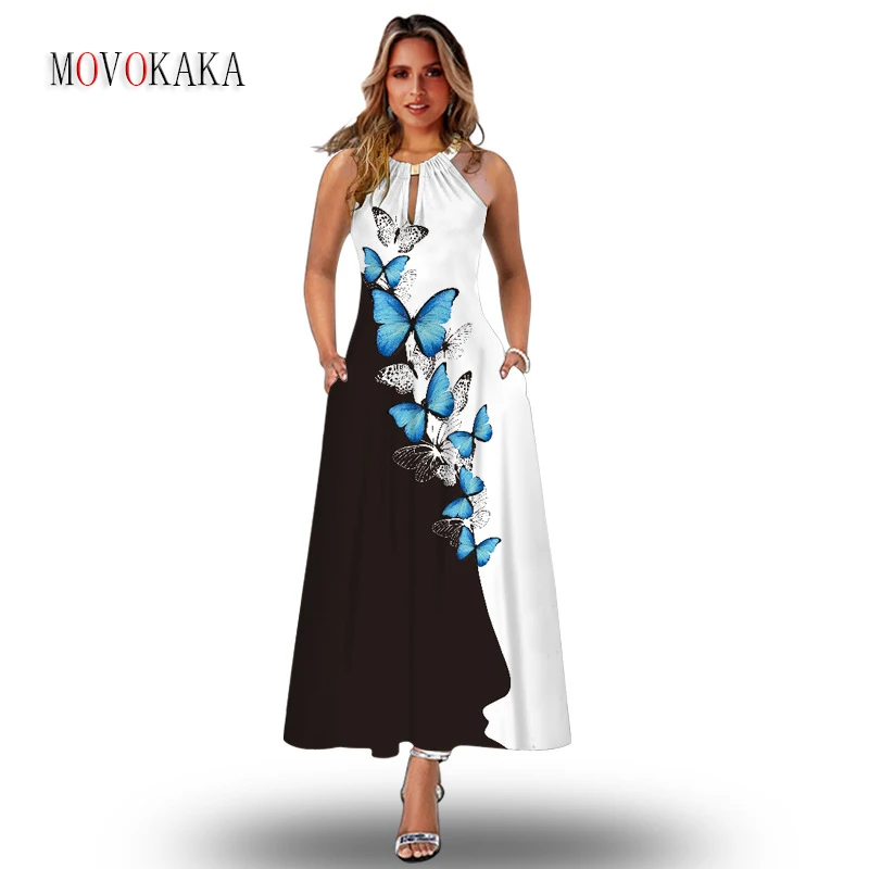 MOVOKAKA Butterfly Printing Woman Long Dress Summer Sexy Straps Casual Beach Holiday Sleeveless Vestidos Vintage Elegant Dresses
MOVOKAKA Butterfly Printing Woman Long Dress Summer Sexy Straps Casual Beach Holiday Sleeveless Vestidos Vintage Elegant Dresses