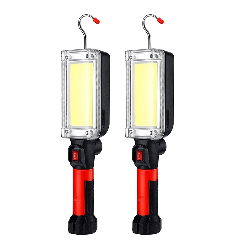 2 Pieces Rechargeable Work Light Magnetic LED Work Light Flashlight Drop Lights with Hanging Hook,for Garage Lighting
2 Pieces Rechargeable Work Light Magnetic LED Work Light Flashlight Drop Lights with Hanging Hook,for Garage Lighting