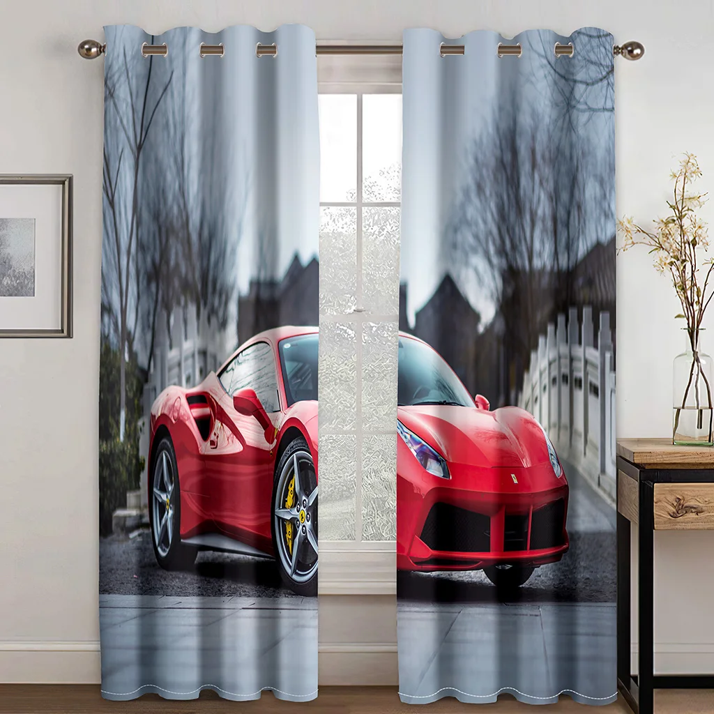 Red Car 3D Print Curtains for Living Room Personalized Decorative Curtain for Kids Bedroom Window Drapes Room Decor 2 PCS
Red Car 3D Print Curtains for Living Room Personalized Decorative Curtain for Kids Bedroom Window Drapes Room Decor 2 PCS