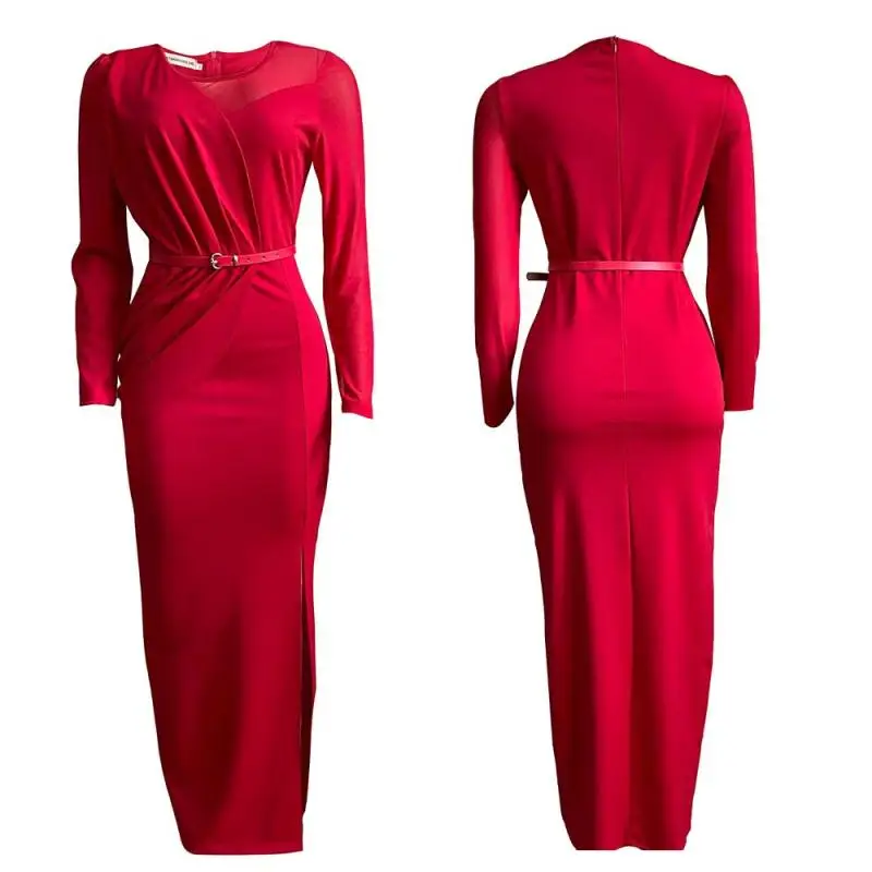 Large women's 2022 new mesh stitching dress long dress designer dress red black blue
Large women's 2022 new mesh stitching dress long dress designer dress red black blue