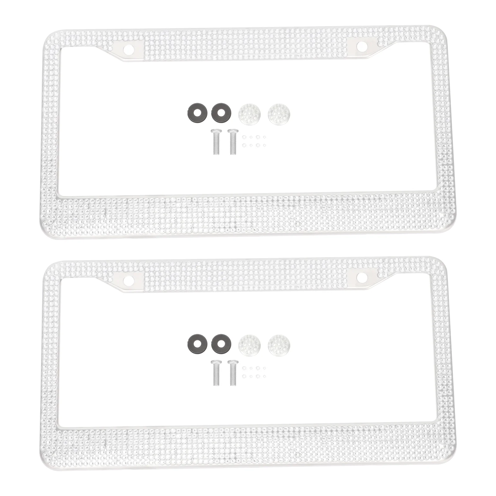 2Pcs Decorative Sparkly Shiny Rhinestone License Plate Frame License Plate Covers Car License Plate Frame
2Pcs Decorative Sparkly Shiny Rhinestone License Plate Frame License Plate Covers Car License Plate Frame