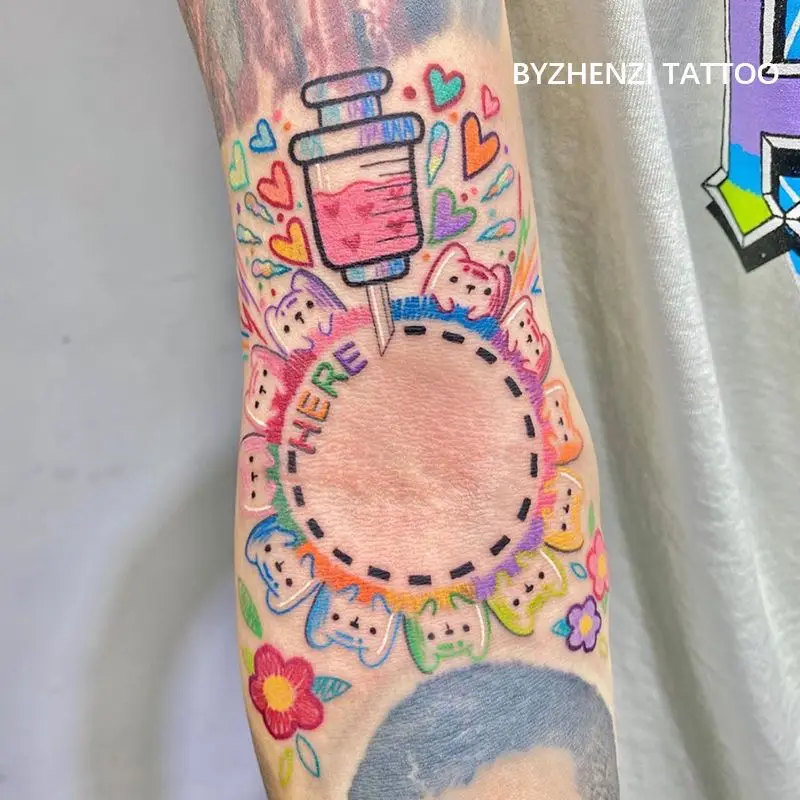 Color Tattoo Stickers Cartoon Love Syringe Female Cute New School Waterproof Temporary Tattoo Stickers
Color Tattoo Stickers Cartoon Love Syringe Female Cute New School Waterproof Temporary Tattoo Stickers