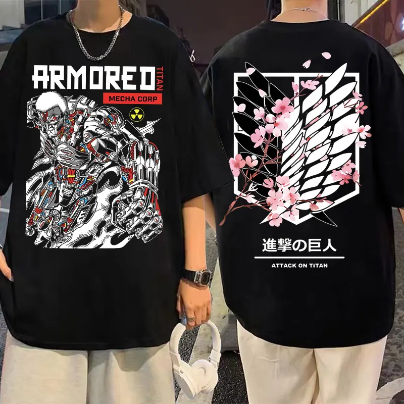 The Armored Mecha Titan Print Tshirt Japanese Anime Attack on Titan T Shirt Tops Men Women Hip Hop Oversized Harajuku T-shirts
The Armored Mecha Titan Print Tshirt Japanese Anime Attack on Titan T Shirt Tops Men Women Hip Hop Oversized Harajuku T-shirts
