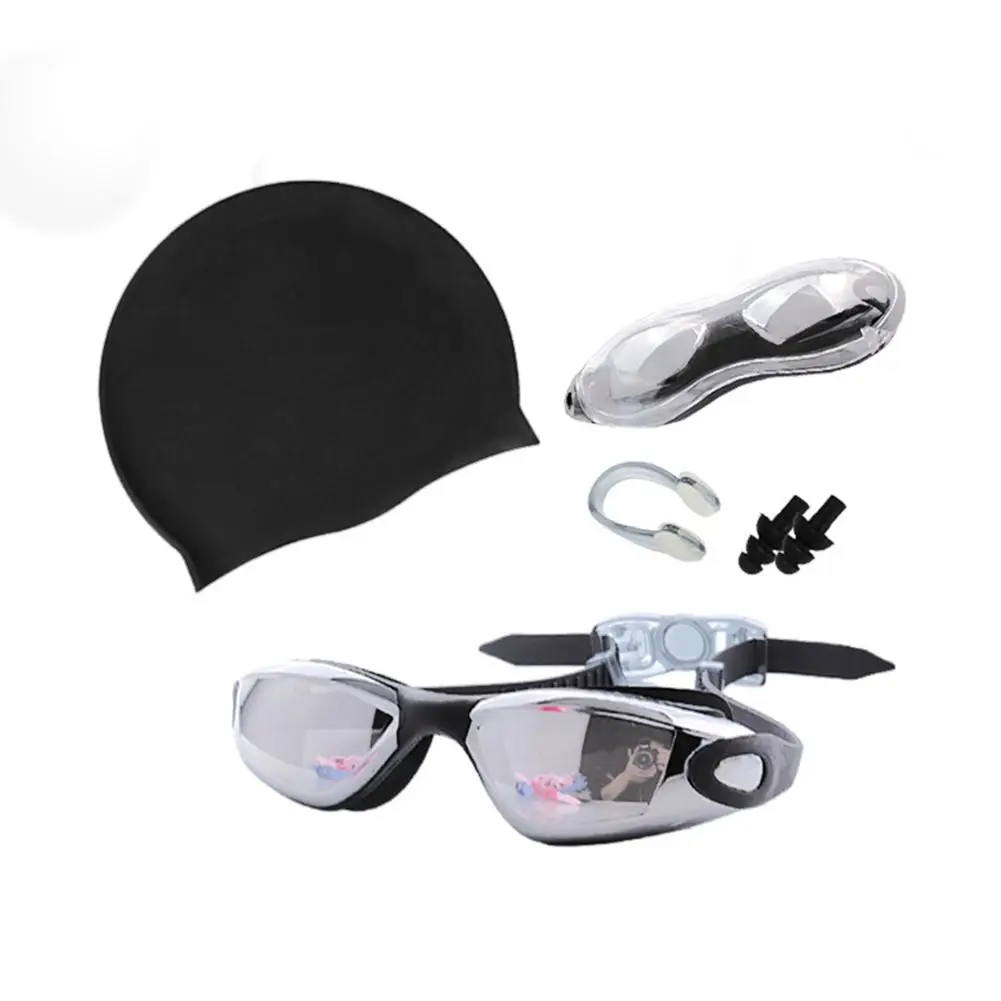 4PCS Swimming Goggles &Cap with Ear Plug Nose Clip Suit Professional Silicone Swimming Glasses Waterproof &Anti-Fog Hat Eyewear
4PCS Swimming Goggles &Cap with Ear Plug Nose Clip Suit Professional Silicone Swimming Glasses Waterproof &Anti-Fog Hat Eyewear