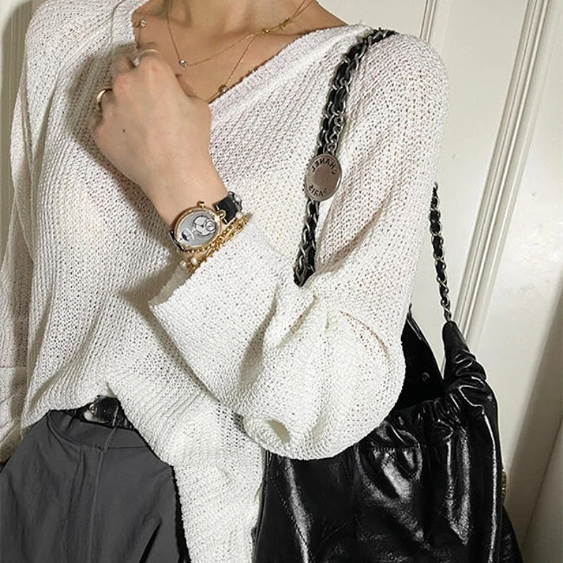 Spring European Loose Fit Big Hole Design Oversized Pullovers Women Fashion Casual Cool Summer Female Sweater Dropshipping
Spring European Loose Fit Big Hole Design Oversized Pullovers Women Fashion Casual Cool Summer Female Sweater Dropshipping