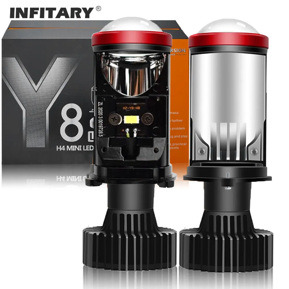 Y8 LED Headlight Mini Projector Lens Lights H4 for Auto 6000K Super Bright 12V Hi/Lo LHD RHD Car Lamp with Turbo Fan Motorcycle
Y8 LED Headlight Mini Projector Lens Lights H4 for Auto 6000K Super Bright 12V Hi/Lo LHD RHD Car Lamp with Turbo Fan Motorcycle