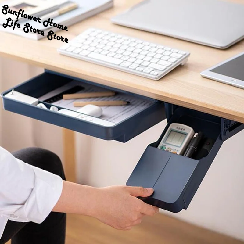 Under Desk Storage Box Invisible Drawer Desk Bottom Paste Type Finishing Box Dtudent Dormitory Desktop Creative Dtationery Box
Under Desk Storage Box Invisible Drawer Desk Bottom Paste Type Finishing Box Dtudent Dormitory Desktop Creative Dtationery Box