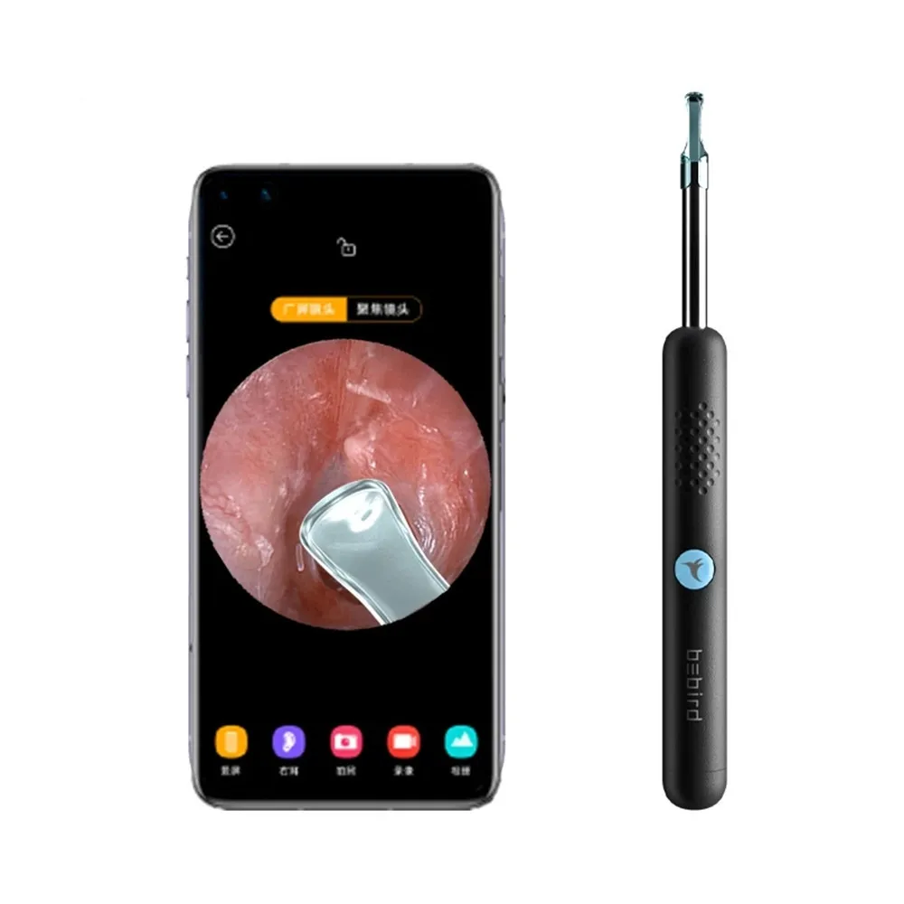 Bebird R1 R3 Wireless Intelligent Visual Ear Stick Picker 300W High Precision Endoscope Mini Camera Otoscope Borescope
Bebird R1 R3 Wireless Intelligent Visual Ear Stick Picker 300W High Precision Endoscope Mini Camera Otoscope Borescope