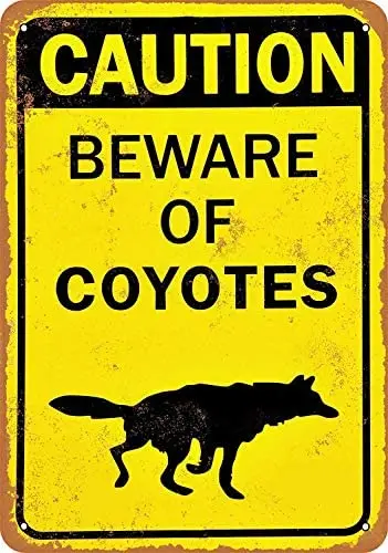 Beware of Coyotes Retro Metal Painted Art Poster Metal Iron Painting Tin Wall Signs
Beware of Coyotes Retro Metal Painted Art Poster Metal Iron Painting Tin Wall Signs
