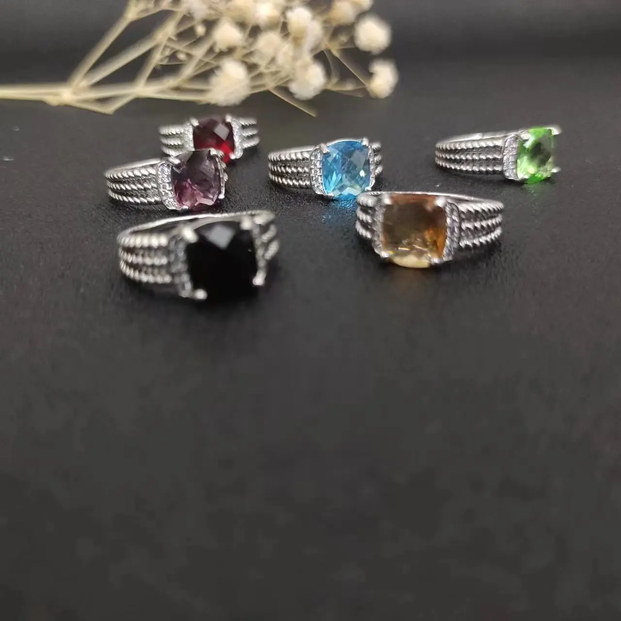 May Popular Jewelry David Yurman Rings for Woman DY Eden Emerald Diamond Eternity Band in Silver 925 Plated Platinum
May Popular Jewelry David Yurman Rings for Woman DY Eden Emerald Diamond Eternity Band in Silver 925 Plated Platinum