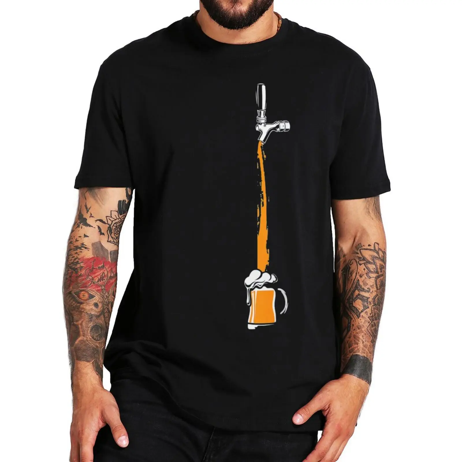 Glasses Of Beer And Tap T-Shirt Funny Beers Lovers Design Vintage Men Women Clothing EU Size Casual 100% Cotton EU Size T Shirt
Glasses Of Beer And Tap T-Shirt Funny Beers Lovers Design Vintage Men Women Clothing EU Size Casual 100% Cotton EU Size T Shirt