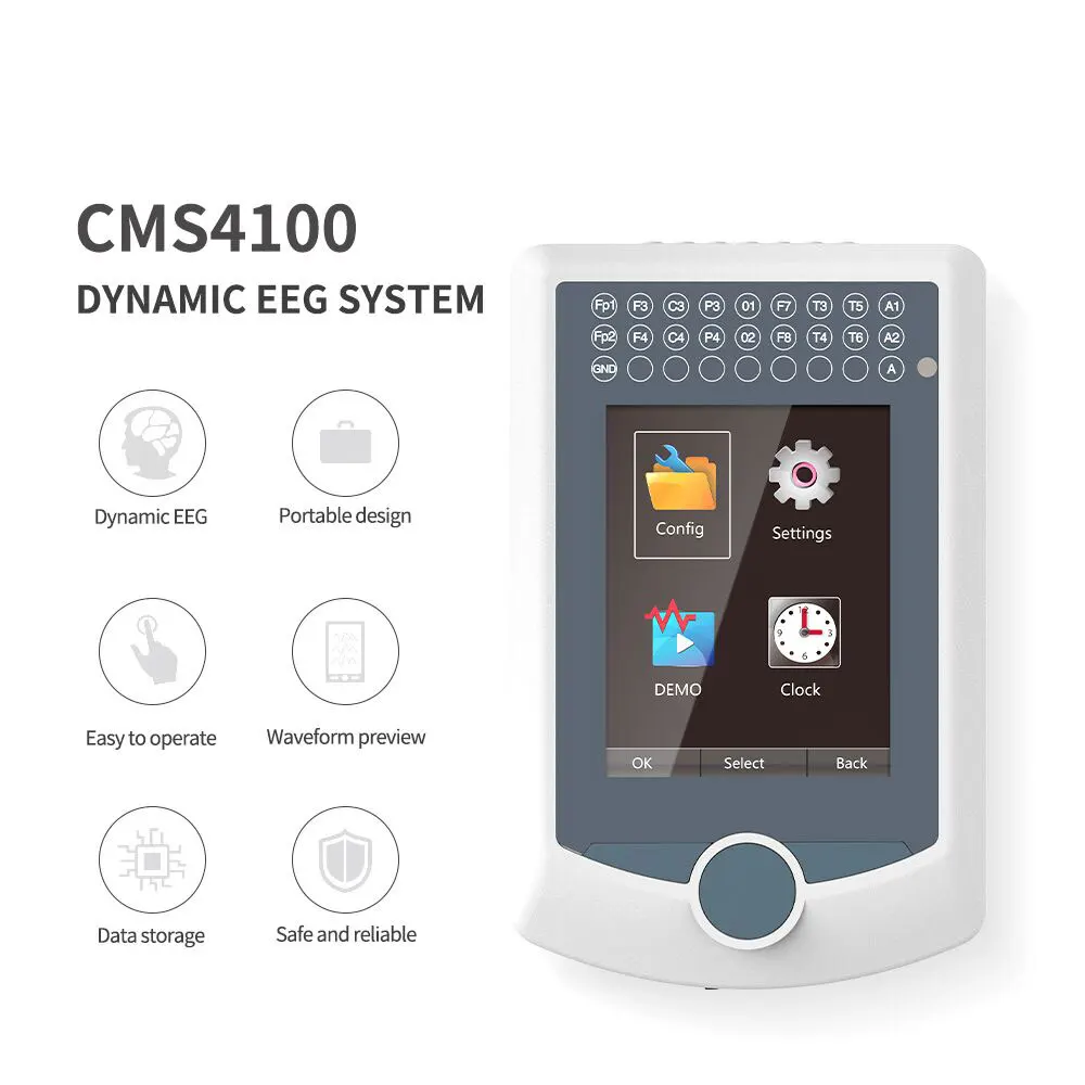 CONTEC 24-часовая карманная динамическая система EEG, 16-канальная запись EEG Holter CMS4100
CONTEC 24-часовая карманная динамическая система EEG, 16-канальная запись EEG Holter CMS4100
