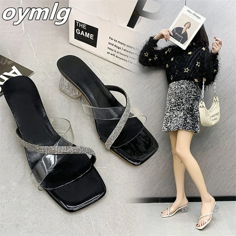Plus Size Net Red Fashion High Heels 2022 Summer New Women's Shoes Crystal Heel Chunky Heel Middle Heel Sandals and Slippers
Plus Size Net Red Fashion High Heels 2022 Summer New Women's Shoes Crystal Heel Chunky Heel Middle Heel Sandals and Slippers
