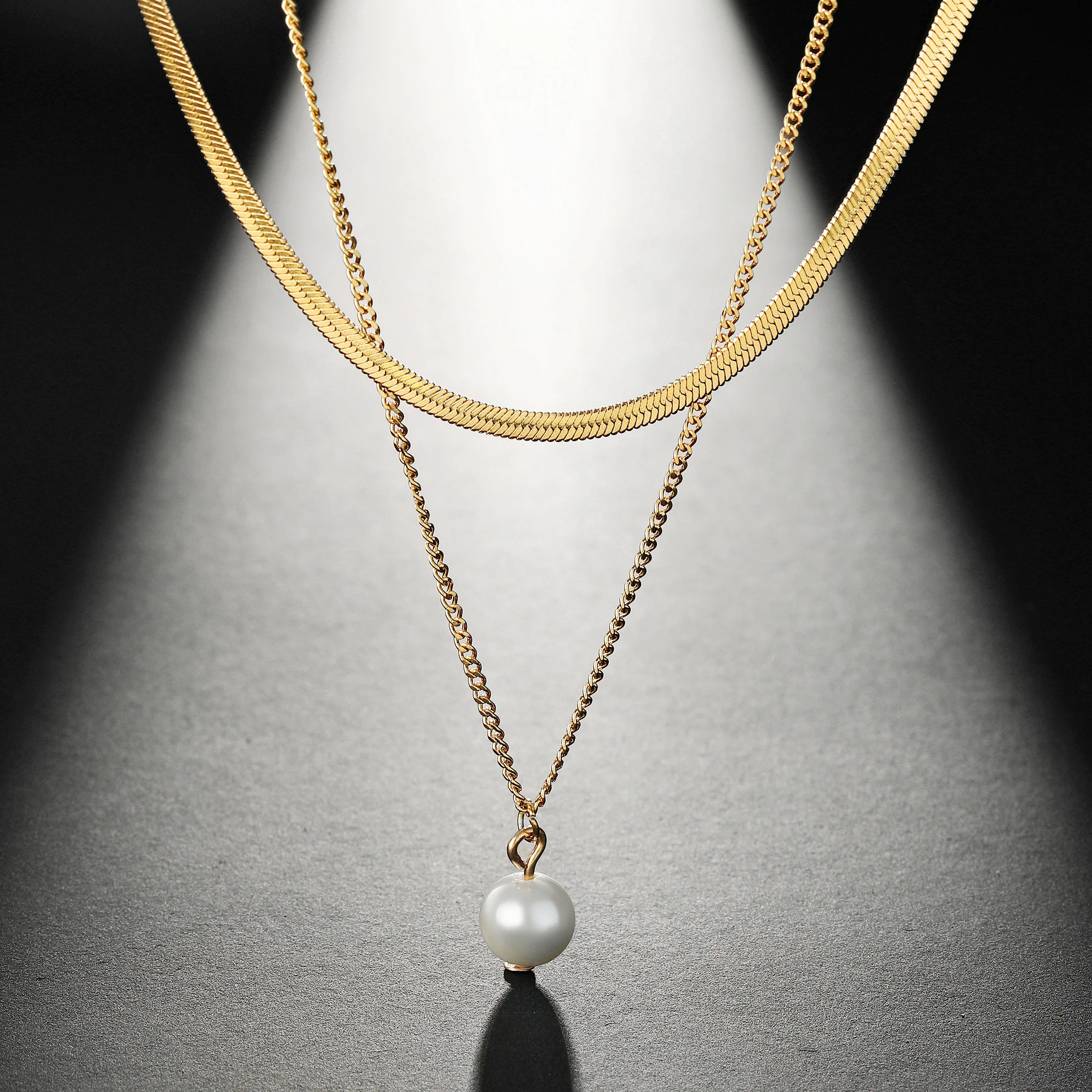 Amaxer Stainless Steel Necklaces Imitation Pearl Snake Chains Charm Pendants Choker For Women Lover Wedding Jewelry Gift
Amaxer Stainless Steel Necklaces Imitation Pearl Snake Chains Charm Pendants Choker For Women Lover Wedding Jewelry Gift
