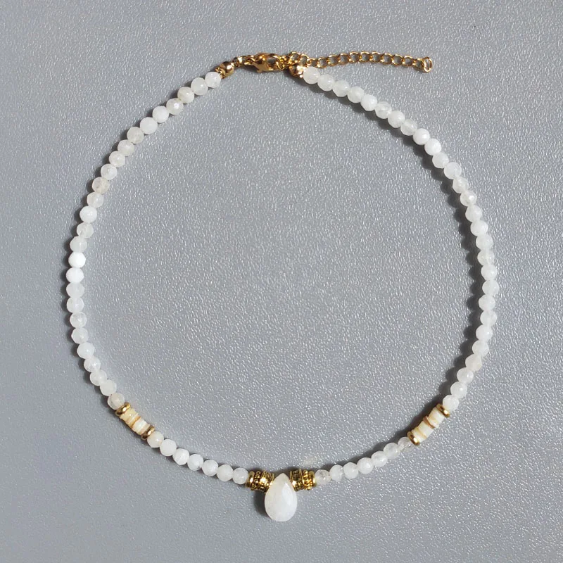 Creative New Design Faceted Natural Stone Necklace Classic Versatile Minimalist Ethnic Style Drop Pendant Collar Jewelry
Creative New Design Faceted Natural Stone Necklace Classic Versatile Minimalist Ethnic Style Drop Pendant Collar Jewelry