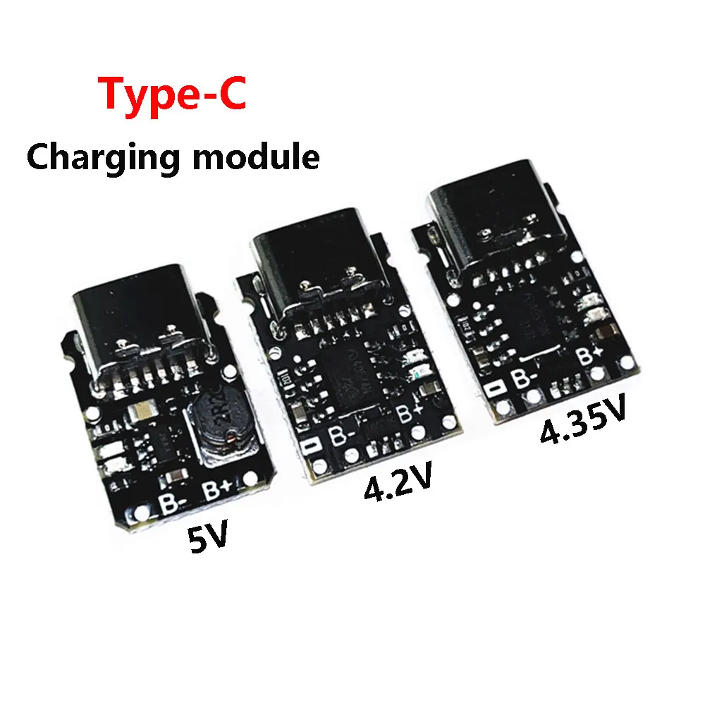 

2PCS Type-c 5V charging and discharging integrated module 3.7V 4.2V 18650 lithium battery charging boost power board protection