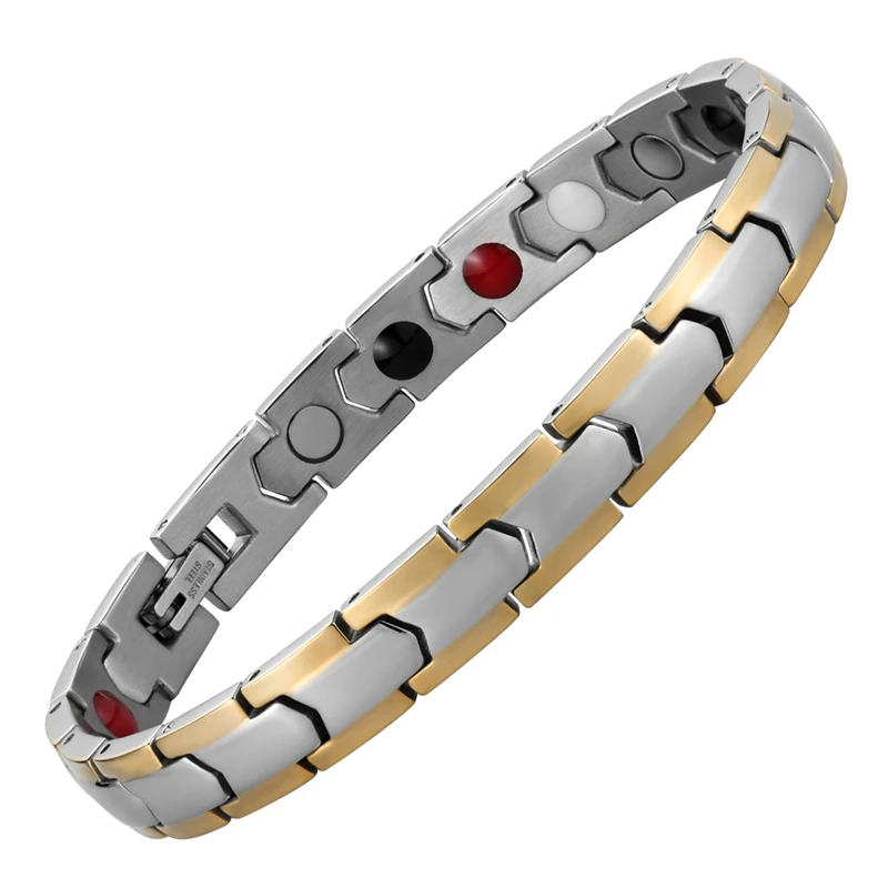 Women Fashion Titanium Steel Germanium Balance Bio Magnetic Therapy Bracelet Pain Relief for Arthritis & Carpal Tunnel
Women Fashion Titanium Steel Germanium Balance Bio Magnetic Therapy Bracelet Pain Relief for Arthritis & Carpal Tunnel