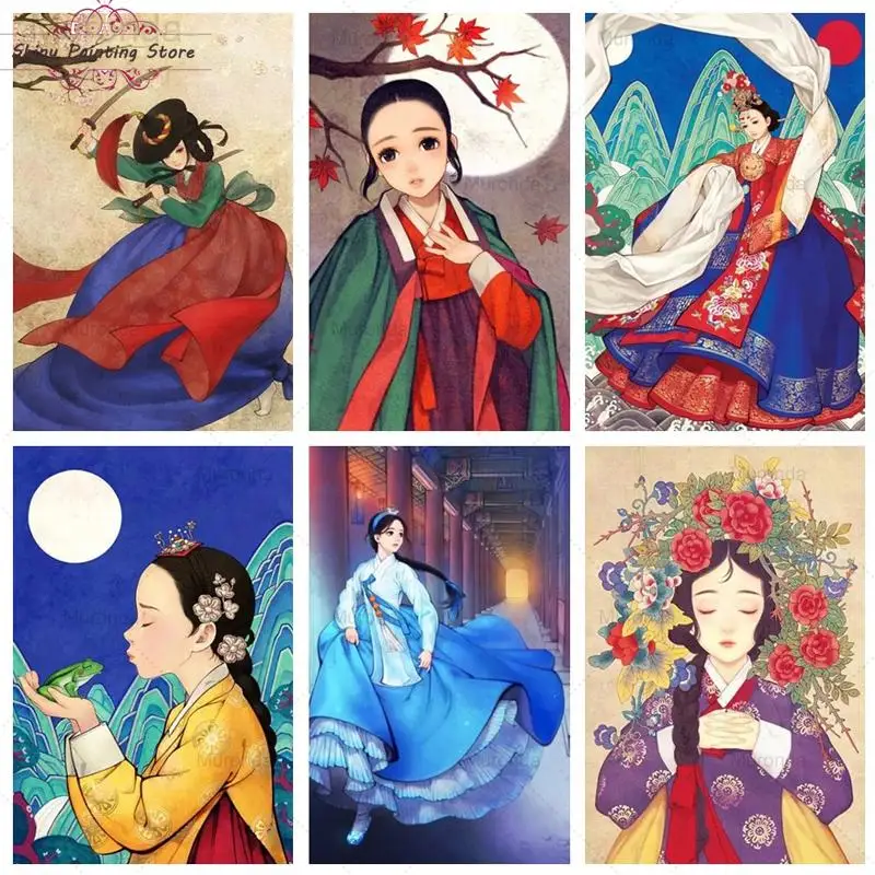 DIY Diamond Embroidery Hanbok Girl Mosaic Picture Of Rhinestones Diamond Painting Korean Woman Portrait Cross Stitch Home Decor
DIY Diamond Embroidery Hanbok Girl Mosaic Picture Of Rhinestones Diamond Painting Korean Woman Portrait Cross Stitch Home Decor