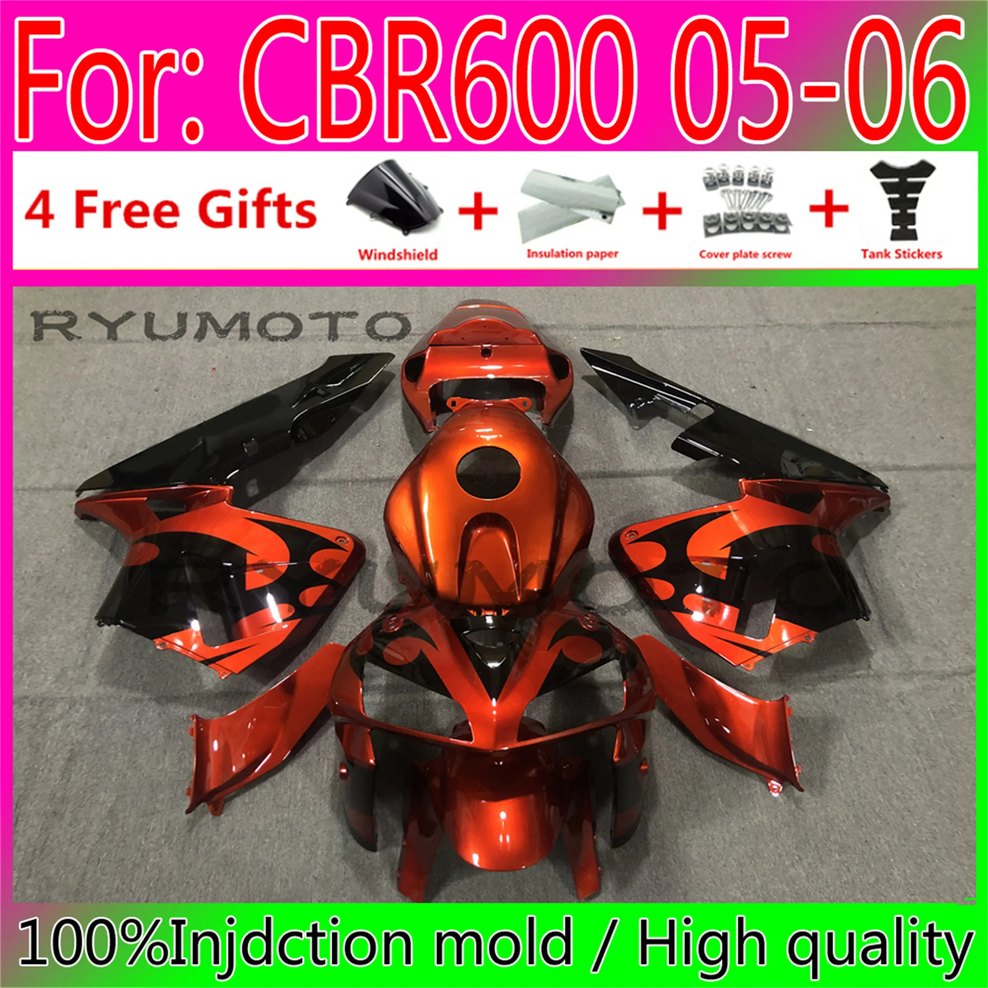 New ABS Motorcycle Whole Fairings Kit for HONDA CBR600RR F5 2005 2006 CBR600 RR CBR 600RR 05 06 Bodywork fairing
New ABS Motorcycle Whole Fairings Kit for HONDA CBR600RR F5 2005 2006 CBR600 RR CBR 600RR 05 06 Bodywork fairing