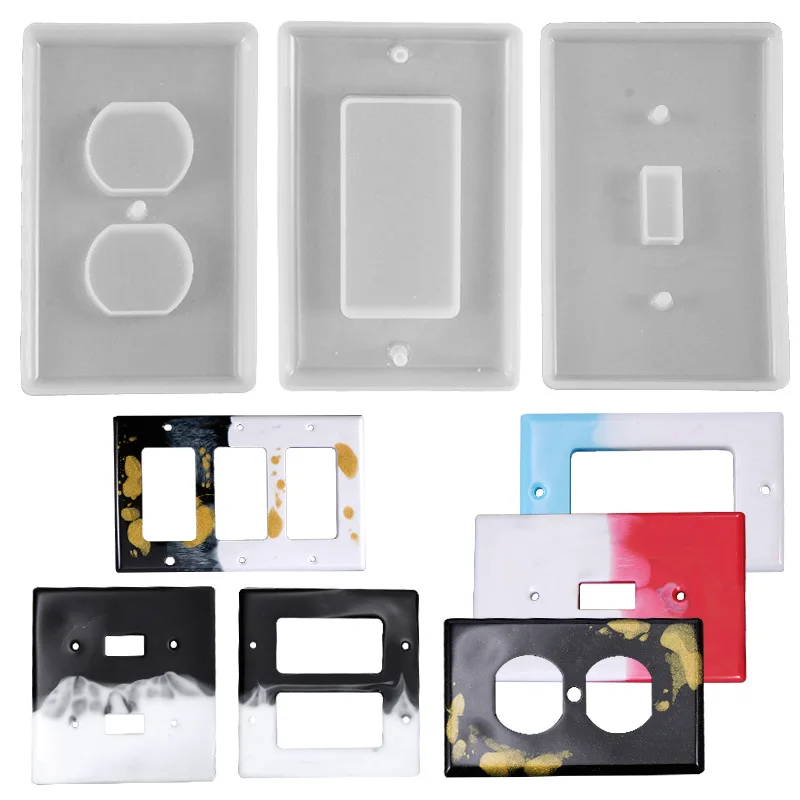 Cute USB Socket Panel Light Switch Cover Silicone Mould DIY Crafts Casting Tool Crystal Epoxy Resin Molds Drop Shipping
Cute USB Socket Panel Light Switch Cover Silicone Mould DIY Crafts Casting Tool Crystal Epoxy Resin Molds Drop Shipping