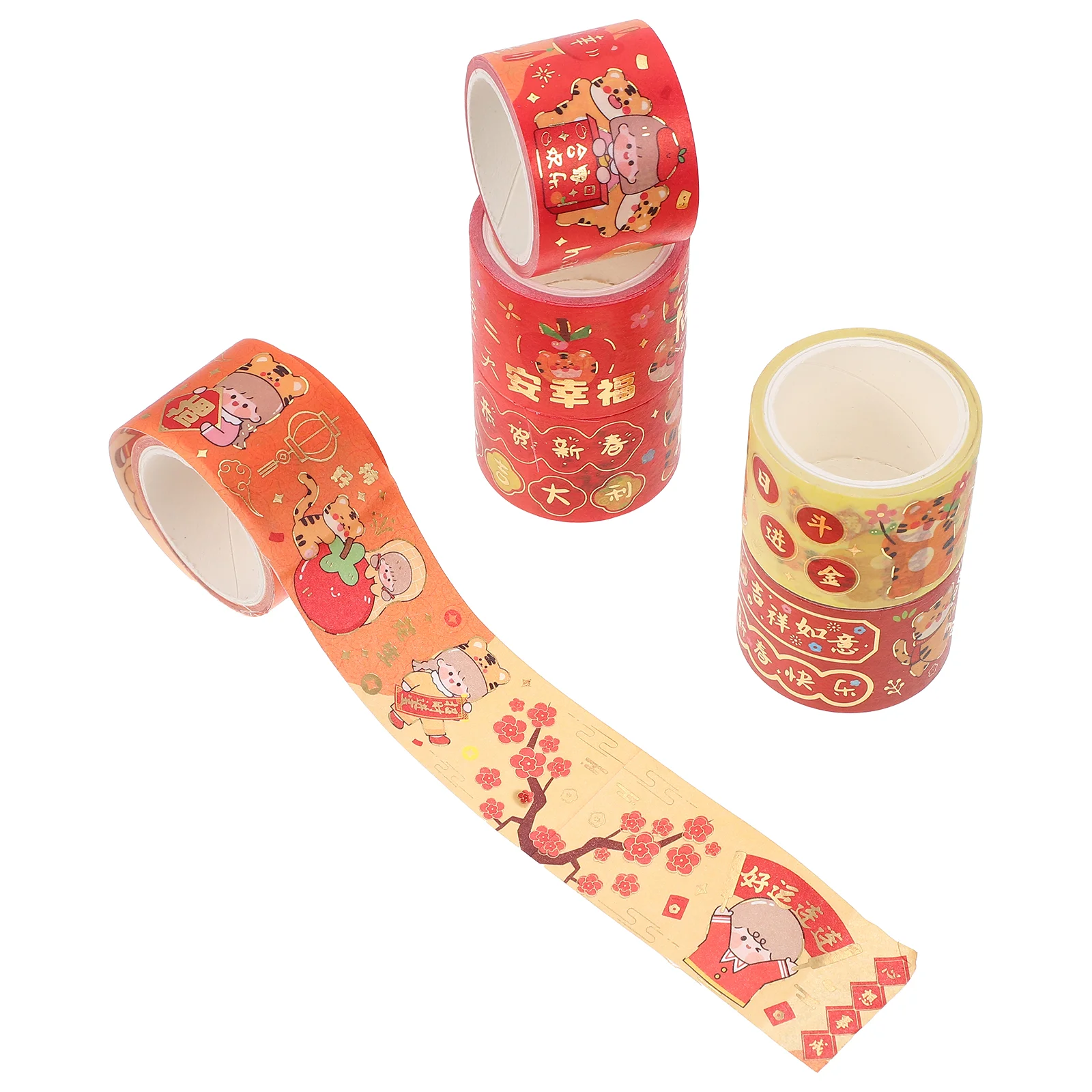 6 Rolls of Adorable Washi Tapes Multi-function Scrapbook Tape Masking Tape Craft Accessory
6 Rolls of Adorable Washi Tapes Multi-function Scrapbook Tape Masking Tape Craft Accessory