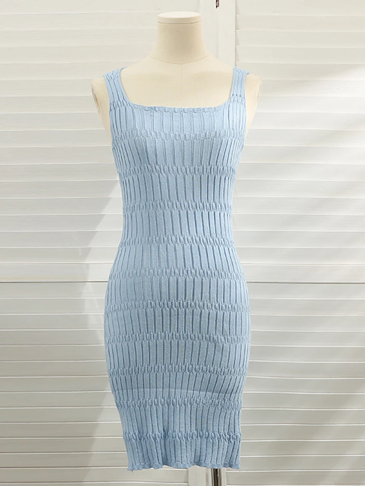 YuooMuoo Knitted Bodycon Sexy Dress for Women Fashion All Match Stretchy Tight Sleeveless Summer Tank Dress Mini Vestidos
YuooMuoo Knitted Bodycon Sexy Dress for Women Fashion All Match Stretchy Tight Sleeveless Summer Tank Dress Mini Vestidos