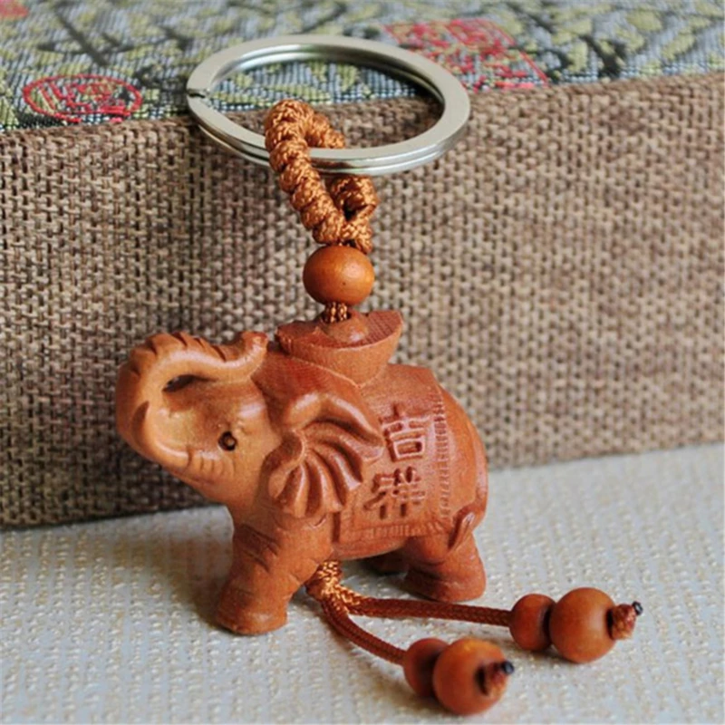 New Lucky Wooden Elephant Pendant Keychain Religion Chain Car Key Ring Keyring Jewelry
New Lucky Wooden Elephant Pendant Keychain Religion Chain Car Key Ring Keyring Jewelry