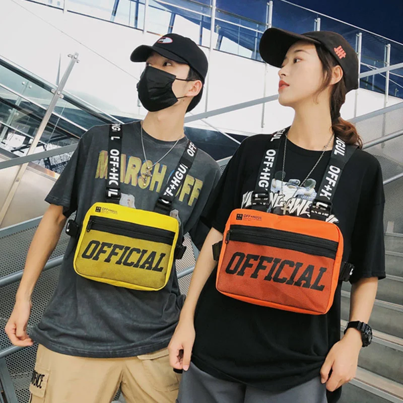 Streetwear Men Hip-Hop Oxford Chest Bag Fashion Tactical Unisex Trendy Reflective Rectangle Travel Motorcycle Chest Rig Bag
Streetwear Men Hip-Hop Oxford Chest Bag Fashion Tactical Unisex Trendy Reflective Rectangle Travel Motorcycle Chest Rig Bag