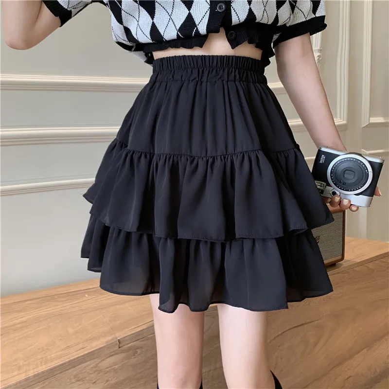 Summer New Ruffle Edge Cake Skirt Solid Color High Waist Light Luxury Design Women Skirt
Summer New Ruffle Edge Cake Skirt Solid Color High Waist Light Luxury Design Women Skirt